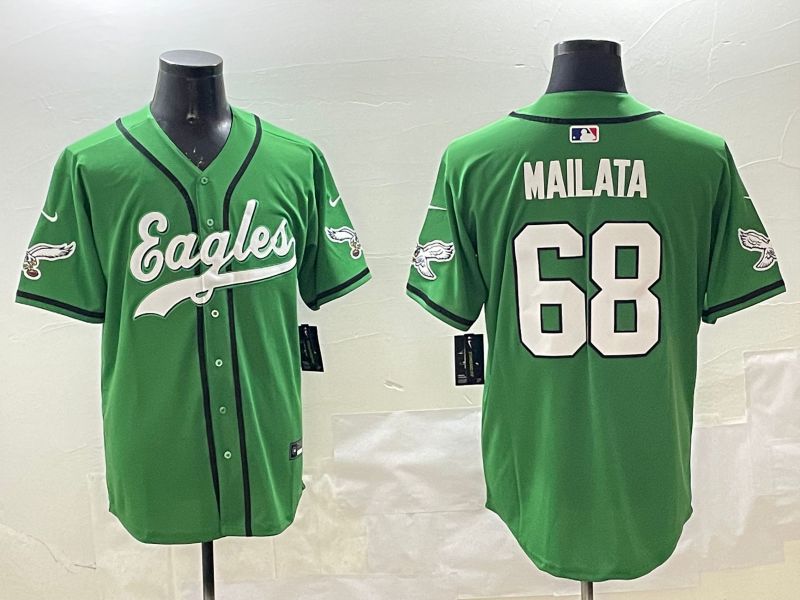 Men Philadelphia Eagles #68 Mailata Green three generations Jointly Name 2025 Nike Limited NFL Jersey style 10->philadelphia phillies->MLB Jersey